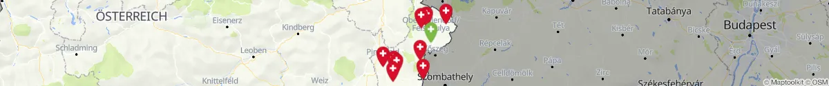 Map view for Pharmacies emergency services nearby Piringsdorf (Oberpullendorf, Burgenland)